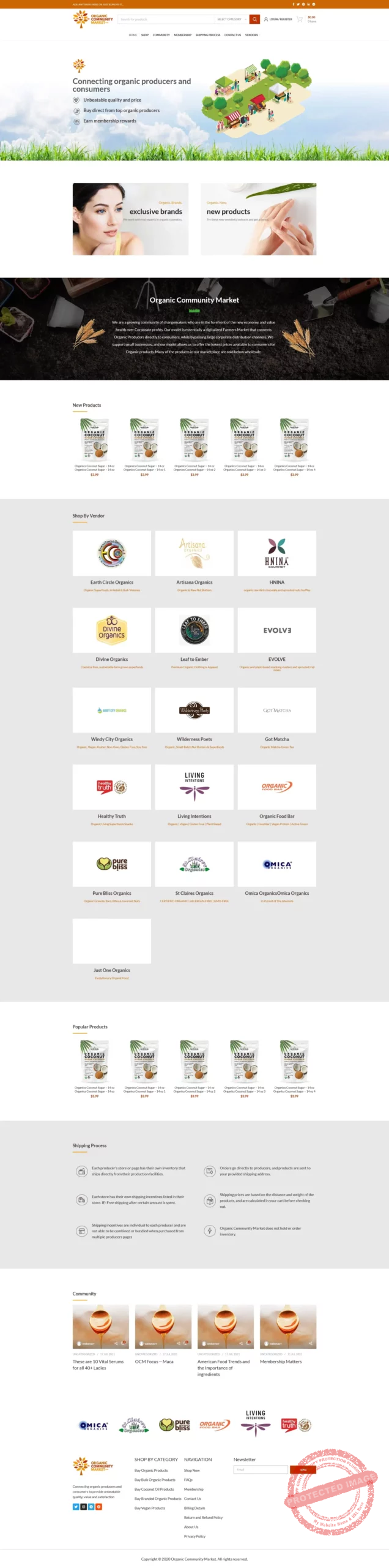 Organic Commiunity Market